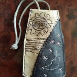 Текстильное искусство под названием "ключница" - Aleksandr Bo, Подлинное произведение искусства, вышивка