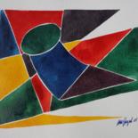 Malerei mit dem Titel "Ohne Titel I" von Ulli Heupel, Original-Kunstwerk, Aquarell