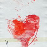 Dessins 2016 (Plutôt rouge voir rose) by Eric Ullrich