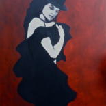 Painting titled "Vienne sans toi..." by James La Bruyere, Original Artwork, Acrylic Mounted on Wood Stretcher frame