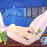Картина под названием "Венеция. Карнавальн…" - Alexandr Urnev, Подлинное произведение искусства, Масло