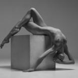 Fotografie mit dem Titel "Cube Nude II" von Vadim Stein, Original-Kunstwerk, Nicht bearbeitete Fotografie