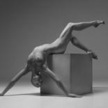 Photography titled "Cube Nude I" by Vadim Stein, Original Artwork, Analog photography
