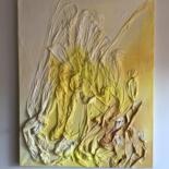 Painting titled "Golden light" by Valentina Majer, Original Artwork, Acrylic