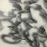 Peinture intitulée "Noir sur Blanc" par Valérian Fuster, Œuvre d'art originale, Bombe aérosol