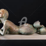Sculpture intitulée "Gorgonesque" par Valerie Barrault, Œuvre d'art originale, Argile