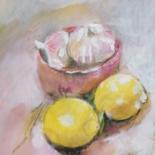 Dessin intitulée "Ails et citrons. Le…" par Valérie Blum (Valery), Œuvre d'art originale, Crayon
