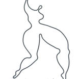 Sculpture intitulée "Danseuse en fil noi…" par Vanessa Renoux, Œuvre d'art originale, Métaux
