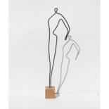 Sculpture titled "Silhouette d'Homme…" by Vanessa Renoux, Original Artwork, Metals