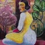 Painting titled "Invisible happiness" by Vera Gvildis, Original Artwork, Oil