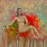 Картина под названием "HELENA" - Vera Klimova, Подлинное произведение искусства, Масло