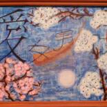 Painting titled "HARU." by Veranika Bo, Original Artwork, Acrylic