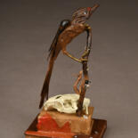 Sculpture intitulée "Le temps qui passe" par Véro Lombard, Œuvre d'art originale, Bois