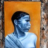 Painting titled ""Scarifications"" by Soham, Original Artwork, Oil