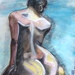 Painting titled "Expression : Désir" by Victor Rosay, Original Artwork, Watercolor