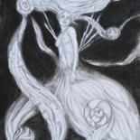 Drawing titled "Siren" by Victoria Sien, Original Artwork, Charcoal