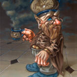 Картина под названием "Dwarf Kumkum" - Victor Molev, Подлинное произведение искусства, Масло