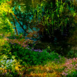 Photography titled "Monet Garden" by Viet Ha Tran, Original Artwork, Manipulated Photography