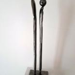 Sculpture intitulée "LES ATTENTIONS MERE…" par Gerard Lami, Œuvre d'art originale, Métaux