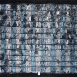 Malarstwo zatytułowany „"Blue layers", tabl…” autorstwa Abstract Painter Vieville, Oryginalna praca, Olej