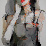 Painting titled "Lady 03" by Viktor Sheleg, Original Artwork, Acrylic