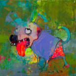 Painting titled "ARTdoggy" by Viktor Sheleg, Original Artwork, Oil