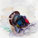 Peinture intitulée "Turkey. Watercolor.…" par Viktoriia Gaman, Œuvre d'art originale, Aquarelle