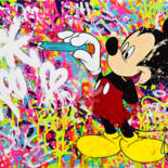 Painting titled "ARTIST MICKEY" by Vincent Bardou, Original Artwork, Acrylic