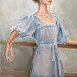 Painting titled "Ballerina Oil Paint…" by Vsevolod Chistiakov, Original Artwork, Oil