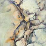 Painting titled "Дафна (Dafna)" by Vsevolod Godin, Original Artwork, Oil