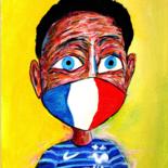 Pintura titulada "Euro 2021 France Po…" por Wabyanko, Obra de arte original, Acrílico