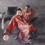 印花与版画 标题为“Mirror of Colorful…” 由Mingyue Wang 王明月, 原创艺术品, 油