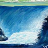 Pittura intitolato "WAVE" da Kj Gordon, Opera d'arte originale