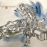 Отпечатки и Гравюры под названием "Study After A Hokus…" - Wilf Tilley, Подлинное произведение искусства, Цифровая печать