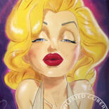Painting titled "Marilyn Pop Art" by Wilfried Gobert, Original Artwork, Acrylic