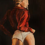 Schilderij getiteld "Ready Or Not" door William Oxer F.R.S.A., Origineel Kunstwerk, Olie