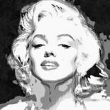 Painting titled "Marylin Lavis Vecto…" by Xaro, Original Artwork, Digital Painting Mounted on Other rigid panel