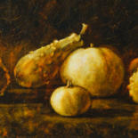 Картина под названием ""Тыквы"" - Анна Сорока, Подлинное произведение искусства, Масло Установлен на Деревянная рама для нос…