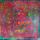 Картина под названием "Planète de labyrint…" - Yann Guinchan, Подлинное произведение искусства, Рисунок распылителем краски…