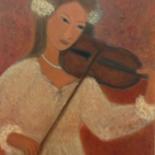 Peinture intitulée "La Musique" par Margarita Yarmats, Œuvre d'art originale