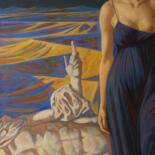 Картина под названием "Judith" - Yaroslav Kurbanov, Подлинное произведение искусства, Масло Установлен на Деревянная рама дл…