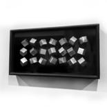 Design intitulée "Панно 21 куб" par Elena Starikova, Œuvre d'art originale, Accessoires
