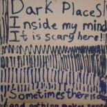 Pintura intitulada "Dark thoughts" por Yeshaya Dank, Obras de arte originais, Aquarela