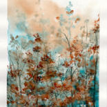 Painting titled "Autumnal. Abstract…" by Yulia Schuster, Original Artwork, Watercolor