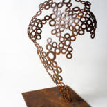 Sculpture intitulée "Steel Crochet II" par Yuriy Kraft, Œuvre d'art originale, Métaux