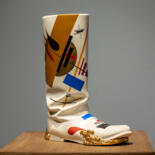 Escultura intitulada "Boot #6. project "M…" por Yuriy Solomko, Obras de arte originais, Cerâmica
