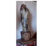 Sculpture titled "menhir-3.jpg" by Yves Recorbet, Original Artwork, Wood