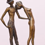 Sculpture titled "Retro" by Zakir, Original Artwork, Bronze