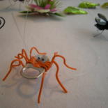 Sculpture intitulée "L'araignée farceuse…" par Zampo, Œuvre d'art originale, Plastique
