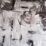 Painting titled "Regard Afrique" by Ruddy Zara, Original Artwork, Acrylic